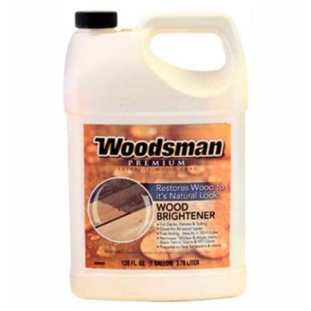 GENERAL PAINT Woodsman Exterior Wood Prep, Wood Brightener, Gallon - 145660